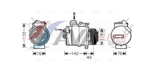 Компрессор кондиционера x5 (e53) 3.0 00- Bmw Компрессор кондиционера x5 (e53) 3.0 00- Bmw