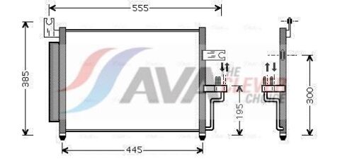 Радиатор кондиционера (конденсатор) accent ii 00- Hyundai