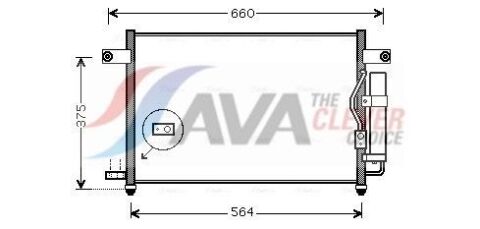 Радіатор кондиціонера (конденсатор) aveo 02- Chevrolet