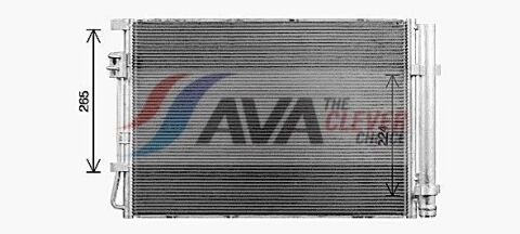 Радіатор кондиціонера (конденсатор) c осушувачем rio iv 17- Kia