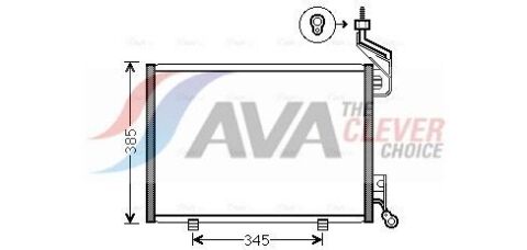Радиатор кондиционера (конденсатор) Ford Fiesta 1.6 d 08–