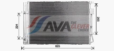 Радіатор кондиціонера (конденсатор) c осушувачем rio iv 17- Kia