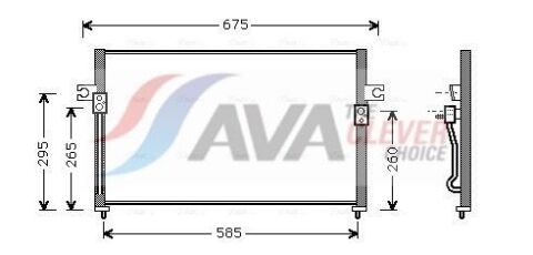 Радиатор кондиционера (конденсатор) h100 Hyundai
