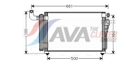 Радіатор кондиціонера (конденсатор) rio ii 1.5crdi 05- Kia