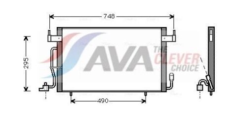 Радиатор кондиционера (конденсатор) без осушителя berlingo, xsara, peugeot partner 1.8d/1.9d 98- Citroen
