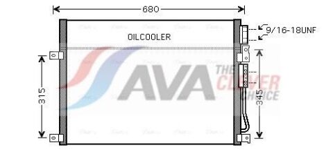 радиатор кондиционера (конденсатор) без осушителя commander, grand cherokee ii,iii 04-
