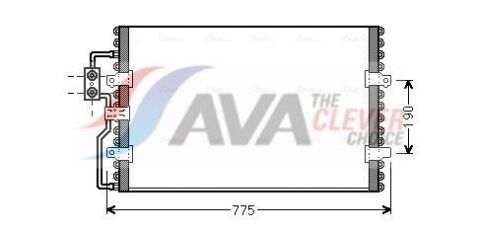 Радиатор кондиционера (конденсатор) без осушителя evasion, jumpy, fiat scudo, peugeot 806, expert Citroen Радиатор кондиционера (конденсатор) без осушителя evasion, jumpy, fiat scudo, peugeot 806, expert Citroen