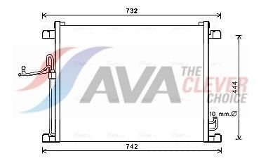 радіатор кондиціонера (конденсатор) без осушувача ex 35, ex 37, fx 50, qx50, Qx70 радіатор кондиціонера (конденсатор) без осушувача ex 35, ex 37, fx 50, qx50, Qx70