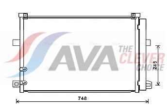 радіатор кондиціонера (конденсатор) з осушувачем amarok 2.0, 3.0 10-