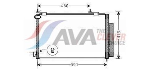 Радіатор кондиціонера (конденсатор) з осушувачем cr-v 2.2 06- Honda Радіатор кондиціонера (конденсатор) з осушувачем cr-v 2.2 06- Honda