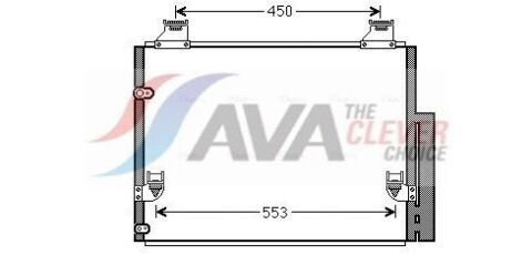 Радіатор кондиціонера (конденсатор) з осушувачем hilux vii 05- Toyota