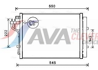 Радіатор кондиціонера (конденсатор) з осушувачем i10 ii 1.0 13- Hyundai