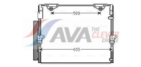 Радіатор кондиціонера (конденсатор) з осушувачем land cruiser 200 4.5, 4.6, 4.7 07- Toyota