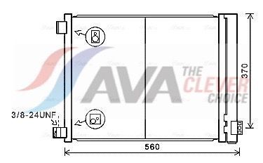 Радіатор кондиціонера (конденсатор) з осушувачем micra iv 1.2 dig-s 11- Nissan