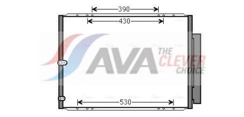 Радіатор кондиціонера (конденсатор) з осушувачем rx 300 03- Lexus