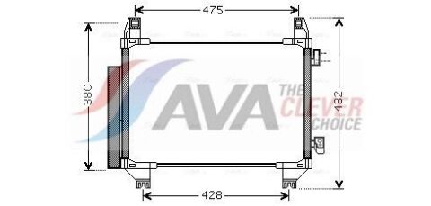 Радиатор кондиционера (конденсатор) с осушителем yaris 1.0, 1.3 10- Toyota
