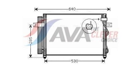 Радіатор кондиціонера getz 1.5crdi 05- Hyundai Радіатор кондиціонера getz 1.5crdi 05- Hyundai