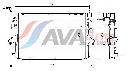радіатор охолодження двиг. california t5 camper 2.0 09-, multivan t5 2.0 09-, transporter t5 2.0 09- радіатор охолодження двиг. california t5 camper 2.0 09-, multivan t5 2.0 09-, transporter t5 2.0 09-
