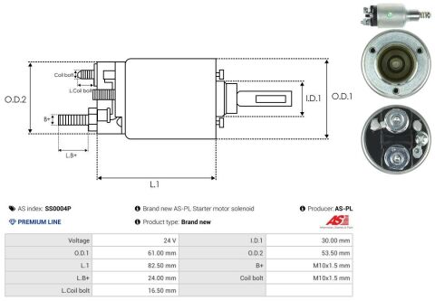 Реле стартера втягуюче MB 609 OM314-364 (24V) Реле стартера втягуюче MB 609 OM314-364 (24V)