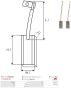 Щетки генератора Iveco Daily (4.9x8x19.40) (угольные), фото 4 - интернет-магазин Auto-Mechanic