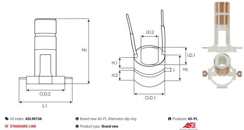 Кільце генератора (контактне) (27x14.9x7x9.2x9.2x9.2)