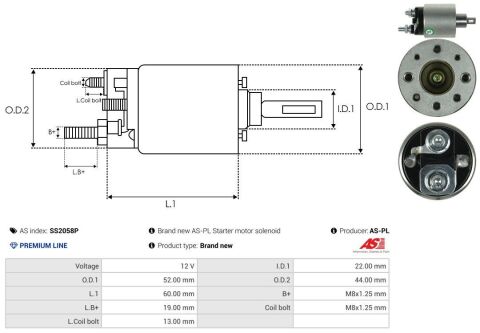 Реле стартера втягуюче (12V) Fiat Doblo 1.4 05- (PREMIUM LINE) Реле стартера втягуюче (12V) Fiat Doblo 1.4 05- (PREMIUM LINE)