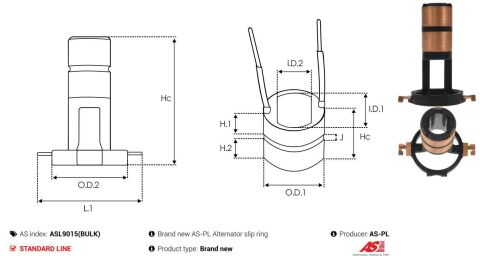 Кольцо генератора (контактное) (27.3x14.7x7x8.9x9.3x9.3)