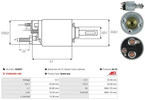 Реле стартера втягуюче (12V) Opel Astra H/J/Combo 1.3 CDTI 04- Реле стартера втягуюче (12V) Opel Astra H/J/Combo 1.3 CDTI 04-