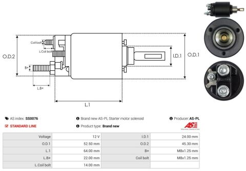 Реле стартера втягуюче (12V) MB Sprinter 901-904/Vito (W638) 96- Реле стартера втягуюче (12V) MB Sprinter 901-904/Vito (W638) 96-