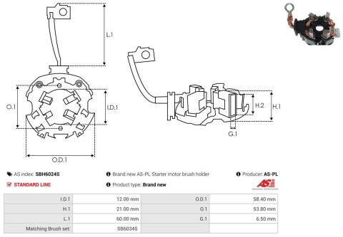 Щіткотримач стартера Toyota Land Cruiser 02-09
