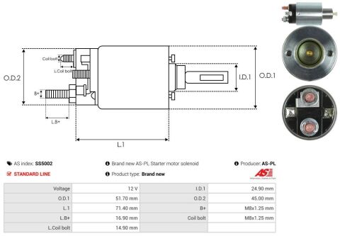 Реле стартера втягуюче (12V) Mazda 323/626 87-04/Suzuki Grand Vitara/Vitara -03 Реле стартера втягуюче (12V) Mazda 323/626 87-04/Suzuki Grand Vitara/Vitara -03