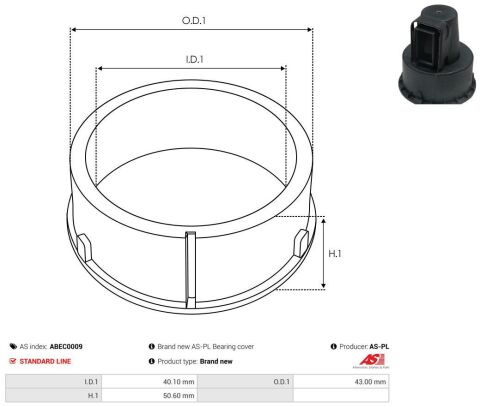 Втулка підшипника генератора Daf/Man 05-