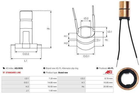 Кільце генератора (контактне) (14.8x7.2x8.7x10x10) Кільце генератора (контактне) (14.8x7.2x8.7x10x10)