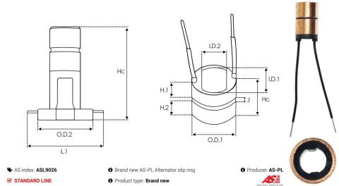 Кільце генератора (контактне) (14.8x7.2x8.7x10x10) Кільце генератора (контактне) (14.8x7.2x8.7x10x10)