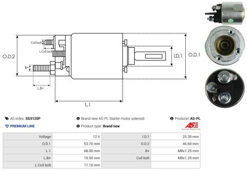 Реле стартера втягуюче (12V) Renault Kangoo 1.6 01-/Lada Largus 1.6 12- (PREMIUM LINE) Реле стартера втягуюче (12V) Renault Kangoo 1.6 01-/Lada Largus 1.6 12- (PREMIUM LINE)