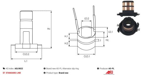Кільце генератора (контактне) Renault Megane III/Scenic III 2.0 dCi 09-16 (37.2x23.5x12.4x7x7)