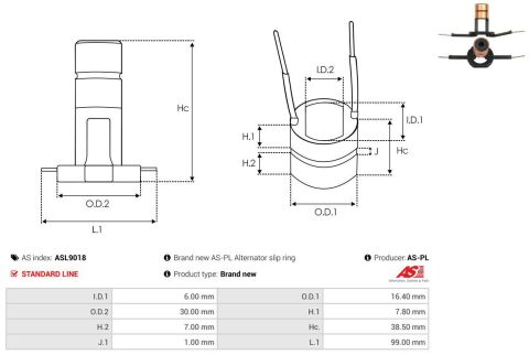 Кільце генератора (контактне) (30x16.4x6x7.8x7) Кільце генератора (контактне) (30x16.4x6x7.8x7)