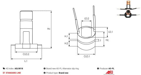 Кільце генератора (контактне) (30x16.4x6x7.8x7) Кільце генератора (контактне) (30x16.4x6x7.8x7)
