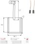 Щітки генератора (6/12/24V) (8x15x53.6) (вугільні), фото 4 - интернет-магазин Auto-Mechanic