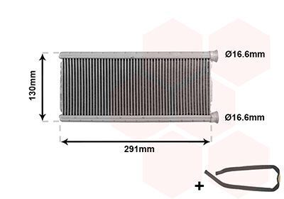 Радіатор пічки Citroen Berlingo/Peugeot Expert 16- Радіатор пічки Citroen Berlingo/Peugeot Expert 16-