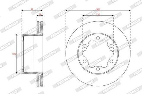 Диск тормозной