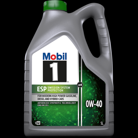 Моторна олива Mobil 1 ESP X4 0W-40, 5 літрів