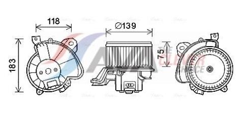 Вентилятор салону CITROËN NEMO (2008) 1.4 Вентилятор салону CITROËN NEMO (2008) 1.4