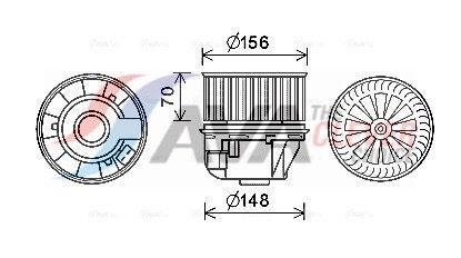 Вентилятор салона FORD C-MAX (2007) 2.0 TDCI Вентилятор салона FORD C-MAX (2007) 2.0 TDCI