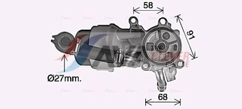 Оливний радіатор CITROEN/FIAT/FORD/VOLVO у зборі (Ava) Оливний радіатор CITROEN/FIAT/FORD/VOLVO у зборі (Ava)