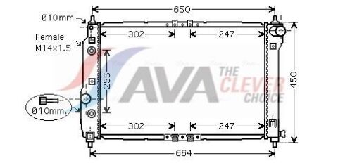 Радіатор охолодження CHEVROLET AVEO (2003) 1.5