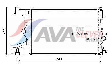 Радиатор охлаждения CHEVROLET CRUZE (2009) 1.8 DVVT