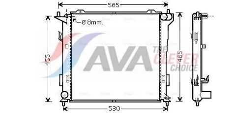 Радиатор охлаждения i30 1.6 CRDiF Man. 06/07- (Ava)