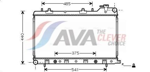 Радіатор охолодження SUBARU FORESTER (2002) 2.5