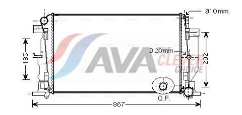 Радіатор охолодження VW CRAFTER 30 (2006) 2.5 TDI